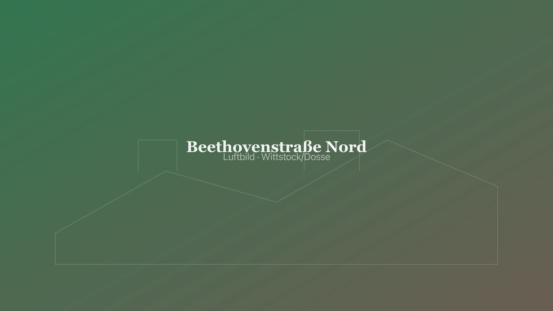 Luftaufnahme des Baugebiets Beethovenstraße Nord in Wittstock/Dosse