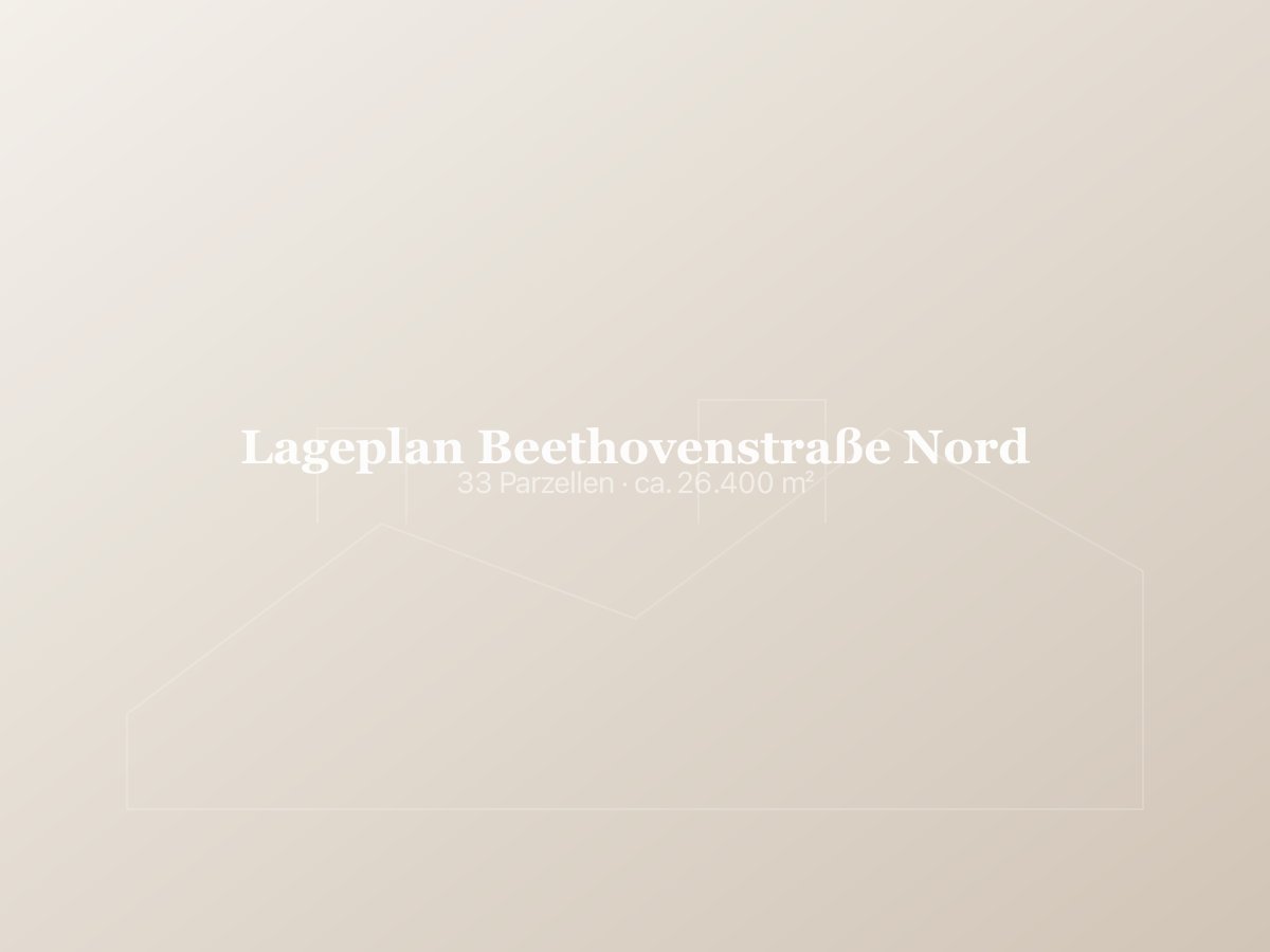 Lageplan Beethovenstraße Nord Wittstock/Dosse — Übersicht der Grundstücksaufteilung
